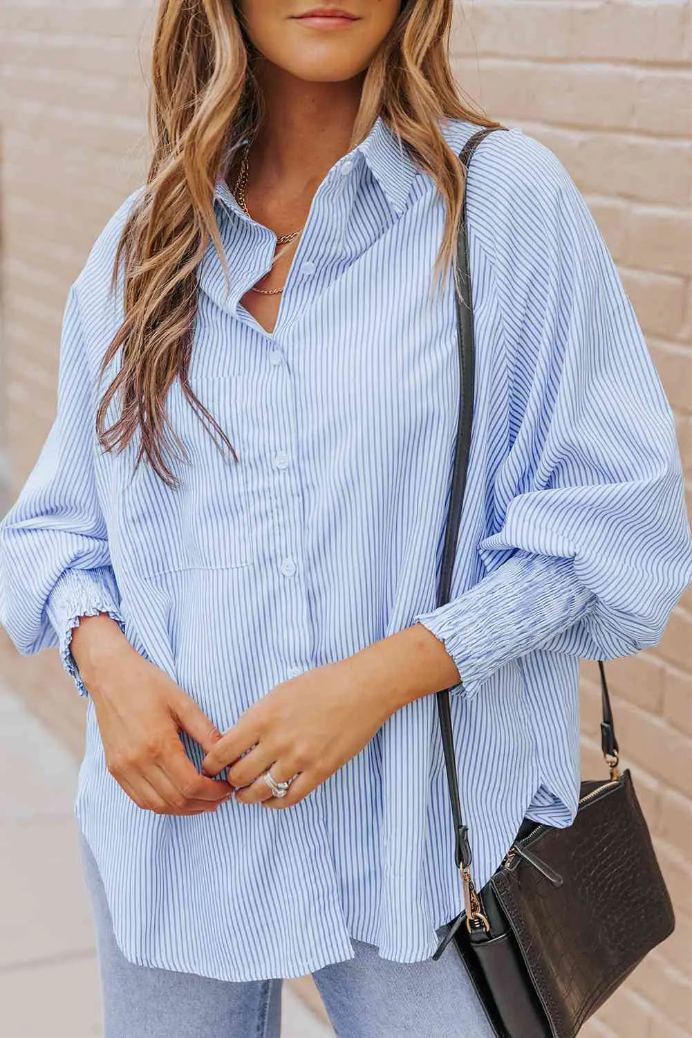 Fernanda Lantern Sleeve Shirt-