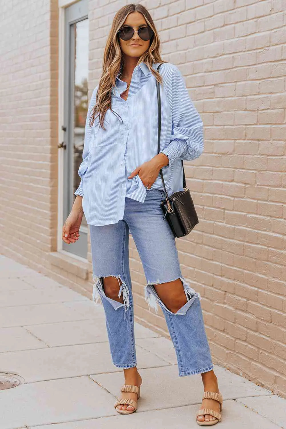 Fernanda Lantern Sleeve Shirt-