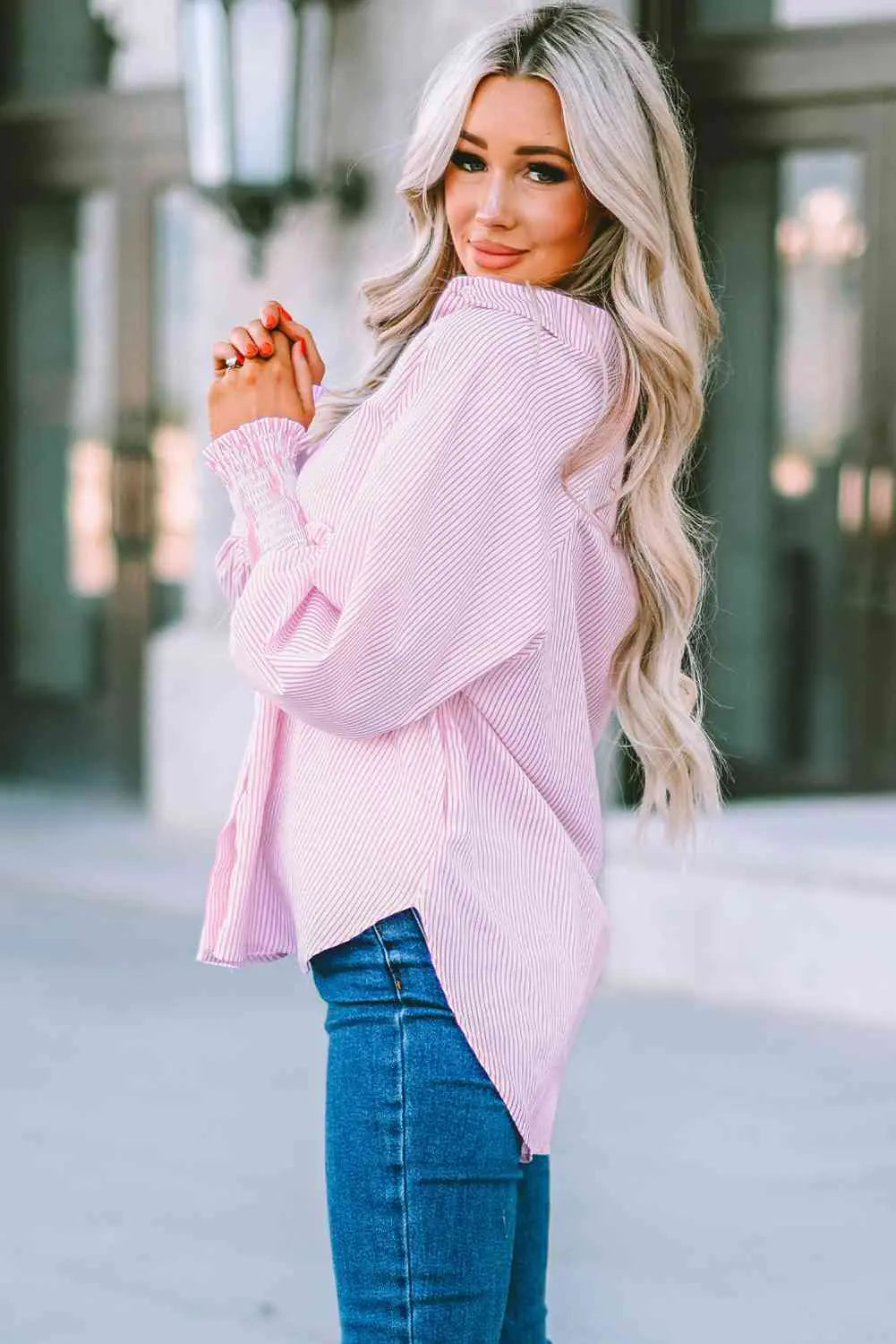 Fernanda Lantern Sleeve Shirt-